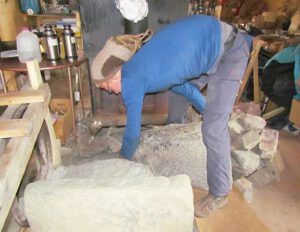 Second stone stove wall (Building a Stone Oven Part Three)
