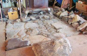 stove foundation (Building a Stone Oven Part Two)