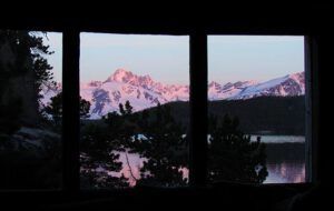 sunrise from window (Moonset, Sunrise)