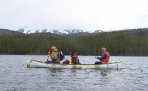 3 men in a boat (Boundary Lake July Fifth, 2011)