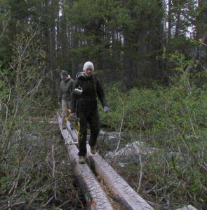 crossing bridge (Trailwork at Nuk Tessli)
