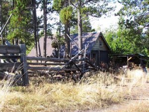 cabin (The First Cabin at Ginty Creek.)