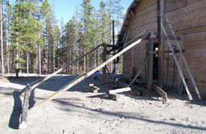 skids (New Porch at Ginty Creek.)