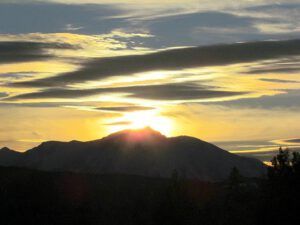 sunset middle mt (Sunshine!)