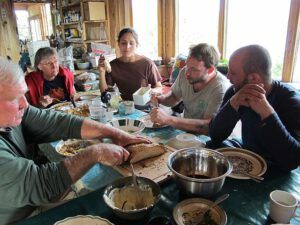 at the table (Bread Israeli style at Nuk Tessli)