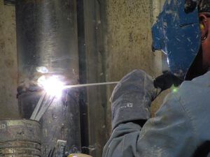 9 welding casings (Drilling The Well at Ginty Creek Part One)