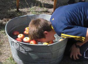 apple bobbing (Tatla Lake Fall Fair)