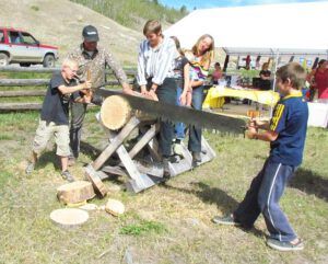 xcut saw (Tatla Lake Fall Fair)