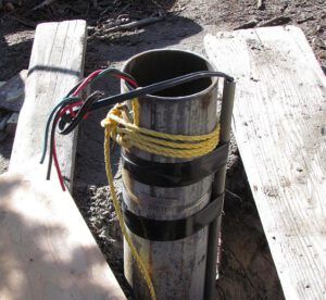 e finishing top of well (water!)