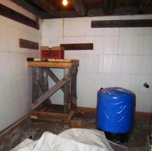 pressure tank (Work is stumbling along at Ginty Creek)