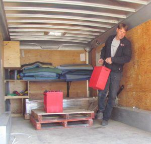 sunloading batteries (Work is stumbling along at Ginty Creek)