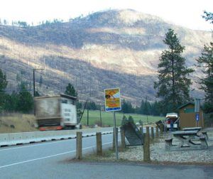 d rest stop, Falkland (Heading south with Ginty’s Ghost)