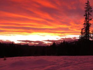9b pink snow (Spectacular Sunsets at Ginty Creek)