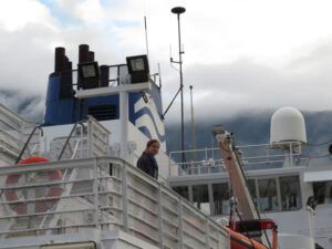 6. Lily on board the Bella Coola Ferry (The Bella Coola Ferry)