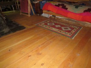 The floor. (Alone for a While)