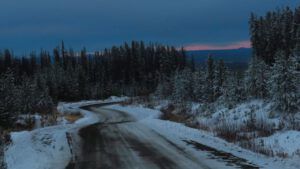 13. sunset (A Little Snow)