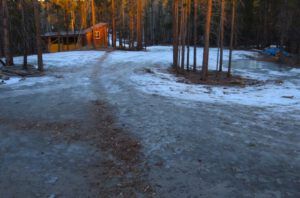 6 ice in yard (First Post of the Year – and it’s Still Thawing.)