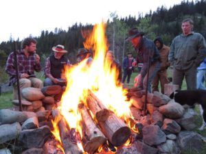 18 boosting fire (2014 Cattle Drive Party)