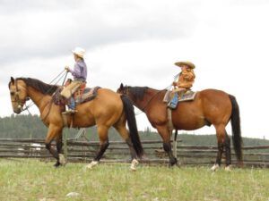 3 heading for the parade (Tatla Lake Gymkhana)