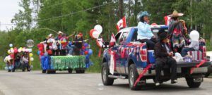 2 parade 3 cars (79th Anahim Lake Stampede)