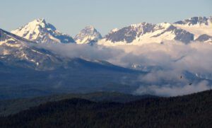 6 Top of Bella Coola Hill (Another Volunteer at Ginty Creek)