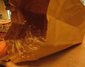 11 greasing bag (Thanksgiving on Gabriola Island)