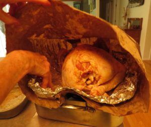 12 turkey in bag (Thanksgiving on Gabriola Island)