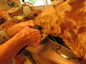 13 stapling (Thanksgiving on Gabriola Island)