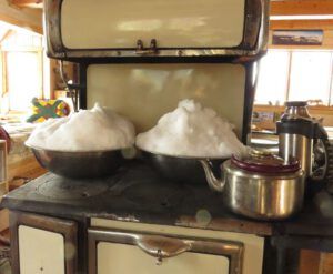 13 melting snow (Winter Thaw.)