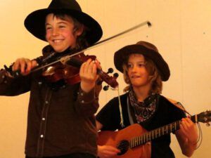 2 boys (Tatla Lake Santa Breakfast)