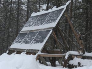 11 solar panels (Snowed In Again.)