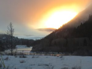 2 sunrise to Ws Lk IMG_2156 (2015 Galiano Literary Festival)