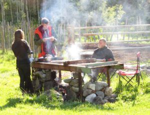 15. wwoofer breakfast (2015 Precipice Cattle Drive)