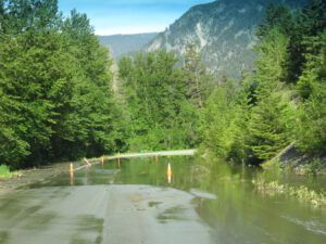 2 flood road (Another Trip down the Bella Coola Hill)