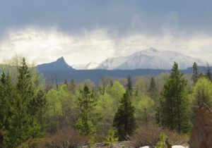 3a clouds and mt (Spring At Last.)