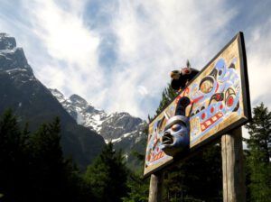 6 mortuary pole (Another Trip down the Bella Coola Hill)