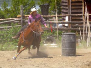 13 barrel race 1 (Tatla Lake Gymkhana)