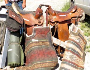 13 sadles (More Bits and Pieces at Ginty Creek.)