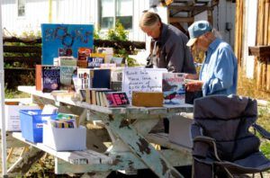14 library book sale (More Bits and Pieces at Ginty Creek.)