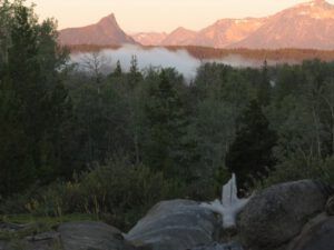 14 sunrise with mist (Bits And Pieces at Ginty Creek.)