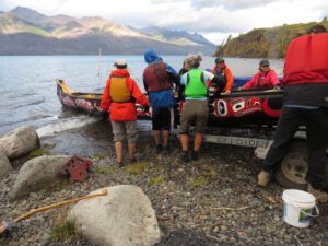 28 lifting into water (Canoe Blessing at Nehemiah)