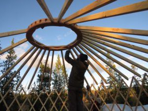 yurt 4 more roof (The Yurt)