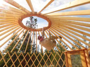 yurt 6 b finish roof (The Yurt)