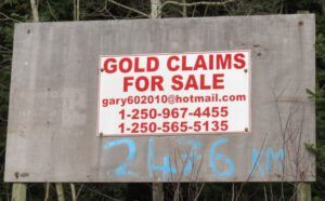 10 gold clams sign (Highway 16 Book tour – Home Stretch)