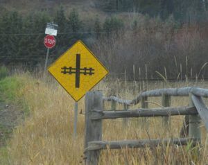 7 rail crossing (Highway 16 Book tour – Home Stretch)