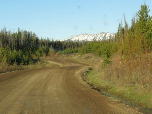 2 heading to hill. (Down the Bella Coola Hill)