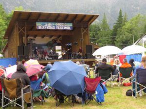13 umbrellas (Bella Coola Music Festival)