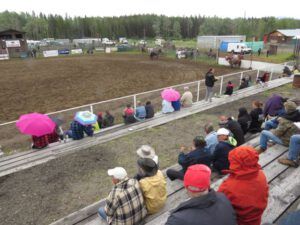 5 starting to rain (79th Stampede, Anahim Lake)