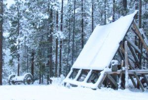 3-solar-panels (Snow at Ginty Creek.)
