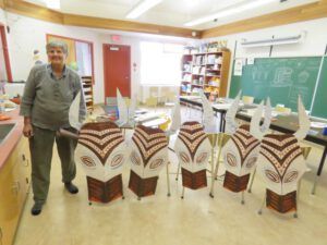 2d wildebeest masks (The Lion King)